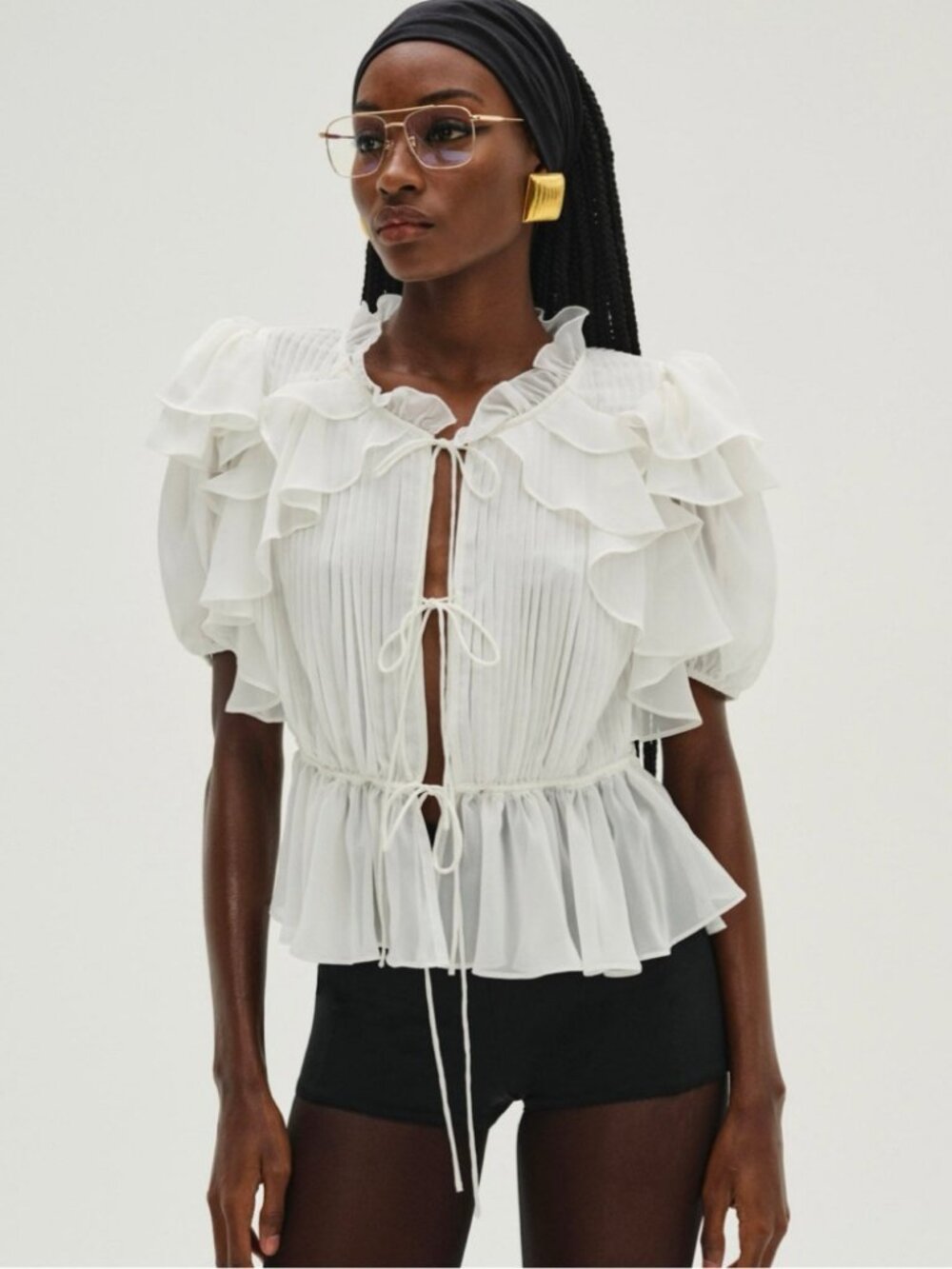 For Love & Lemons Contessa Top - Cream
